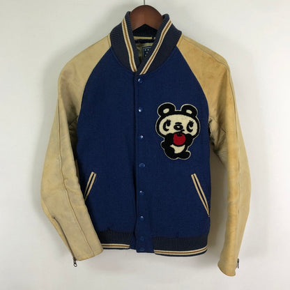 【現状渡し品】【レディース】 HYSTERIC GLAMOUR ヒステリックグラマー PANDA STADIUM JUMPER 2AB-3270 パンダ スタジアム ジャケット スタジャン ライトアウター 168-251124-yo-09-tei サイズ：FREE カラー：ブルー 万代Net店