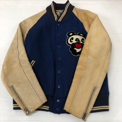 【現状渡し品】【レディース】 HYSTERIC GLAMOUR ヒステリックグラマー PANDA STADIUM JUMPER 2AB-3270 パンダ スタジアム ジャケット スタジャン ライトアウター 168-251124-yo-09-tei サイズ：FREE カラー：ブルー 万代Net店