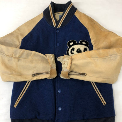 【現状渡し品】【レディース】 HYSTERIC GLAMOUR ヒステリックグラマー PANDA STADIUM JUMPER 2AB-3270 パンダ スタジアム ジャケット スタジャン ライトアウター 168-251124-yo-09-tei サイズ：FREE カラー：ブルー 万代Net店