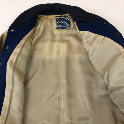 【現状渡し品】【レディース】 HYSTERIC GLAMOUR ヒステリックグラマー PANDA STADIUM JUMPER 2AB-3270 パンダ スタジアム ジャケット スタジャン ライトアウター 168-251124-yo-09-tei サイズ：FREE カラー：ブルー 万代Net店