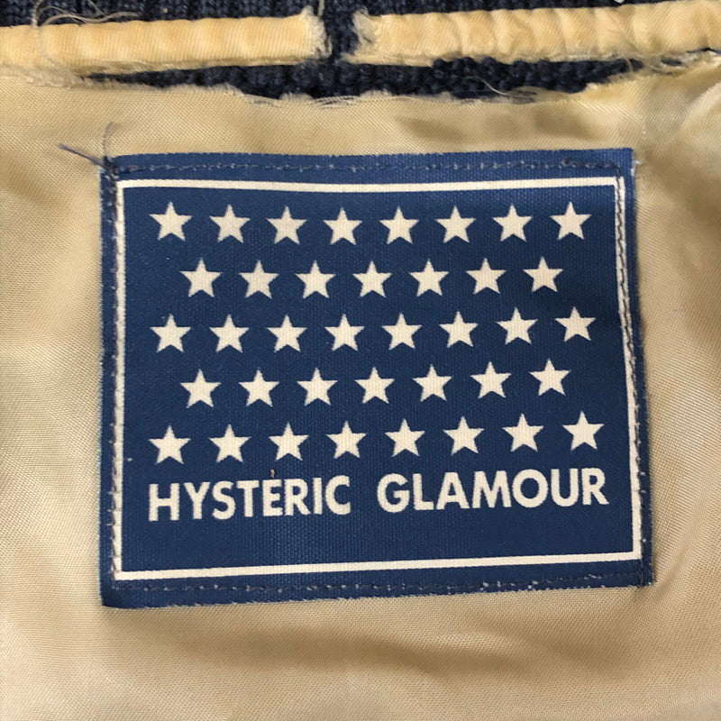 【現状渡し品】【レディース】 HYSTERIC GLAMOUR ヒステリックグラマー PANDA STADIUM JUMPER 2AB-3270 パンダ スタジアム ジャケット スタジャン ライトアウター 168-251124-yo-09-tei サイズ：FREE カラー：ブルー 万代Net店