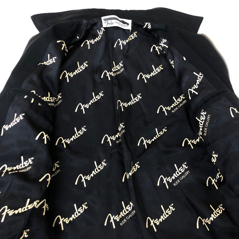 【中古品】【メンズ】 RUDE GALLERY ルードギャラリー × FENDER フェンダー 別注 コラボ COTTON JKT コットン ジャケット ライトアウター 140-251124-yo-02-tei サイズ：S カラー：ブック 万代Net店