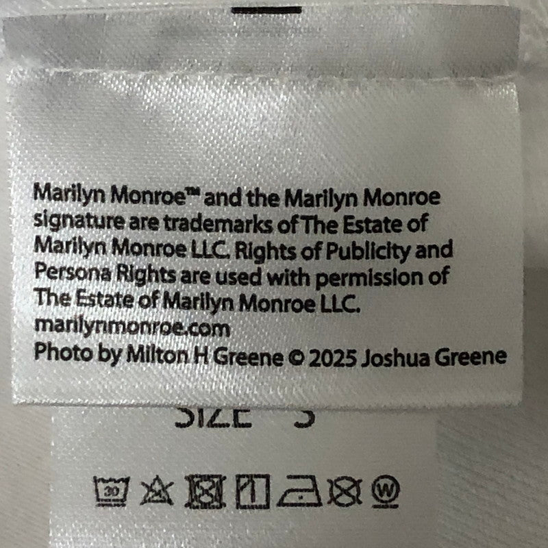 【中古品】【メンズ】 WINDANDSEA ウィンダンシー × MARILYN MONROE マリリン・モンロー 別注 コラボ WINTER S/S TEE WDS-MRM-26-Q1-01 ウィンター ショートスリーブ Tシャツ 半袖 トップス 142-251124-yo-04-tei サイズ：S カラー：ホワイト 万代Net店