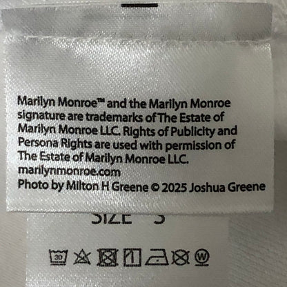 【中古品】【メンズ】 WINDANDSEA ウィンダンシー × MARILYN MONROE マリリン・モンロー 別注 コラボ WINTER S/S TEE WDS-MRM-26-Q1-01 ウィンター ショートスリーブ Tシャツ 半袖 トップス 142-251124-yo-04-tei サイズ：S カラー：ホワイト 万代Net店