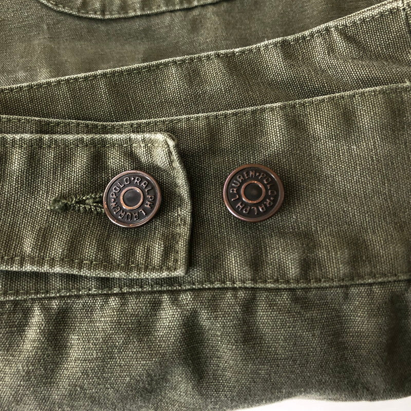 【中古品】【メンズ】 POLO COUNTRY RALPH LAUREN ポロカントリー ラルフローレン CORDUROY COLLAR WORK JACKET コーデュロイカラー ワークジャケット アウター 147-251126-yo-07-tei サイズ：M カラー：カーキ 万代Net店