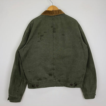 【中古品】【メンズ】 POLO COUNTRY RALPH LAUREN ポロカントリー ラルフローレン CORDUROY COLLAR WORK JACKET コーデュロイカラー ワークジャケット アウター 147-251126-yo-07-tei サイズ：M カラー：カーキ 万代Net店