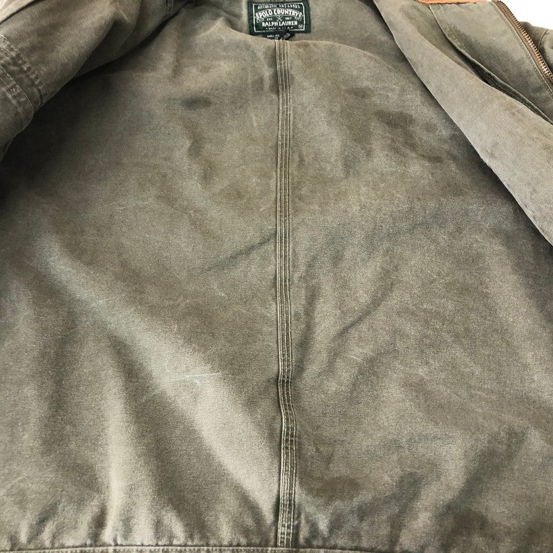 【中古品】【メンズ】 POLO COUNTRY RALPH LAUREN ポロカントリー ラルフローレン CORDUROY COLLAR WORK JACKET コーデュロイカラー ワークジャケット アウター 147-251126-yo-07-tei サイズ：M カラー：カーキ 万代Net店