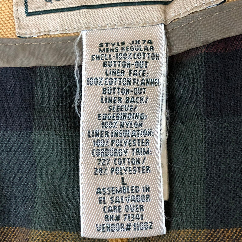 【現状渡し品】【メンズ】 L.L.Bean エルエルビーン 90's HUNTING JACKET JX74 90年代 ハンティング ジャケット アウター ライナー 144-251127-ts-09-tei サイズ：L カラー：ベージュ 万代Net店