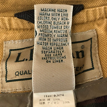 【現状渡し品】【メンズ】 L.L.Bean エルエルビーン 90's HUNTING JACKET JX74 90年代 ハンティング ジャケット アウター ライナー 144-251127-ts-09-tei サイズ：L カラー：ベージュ 万代Net店