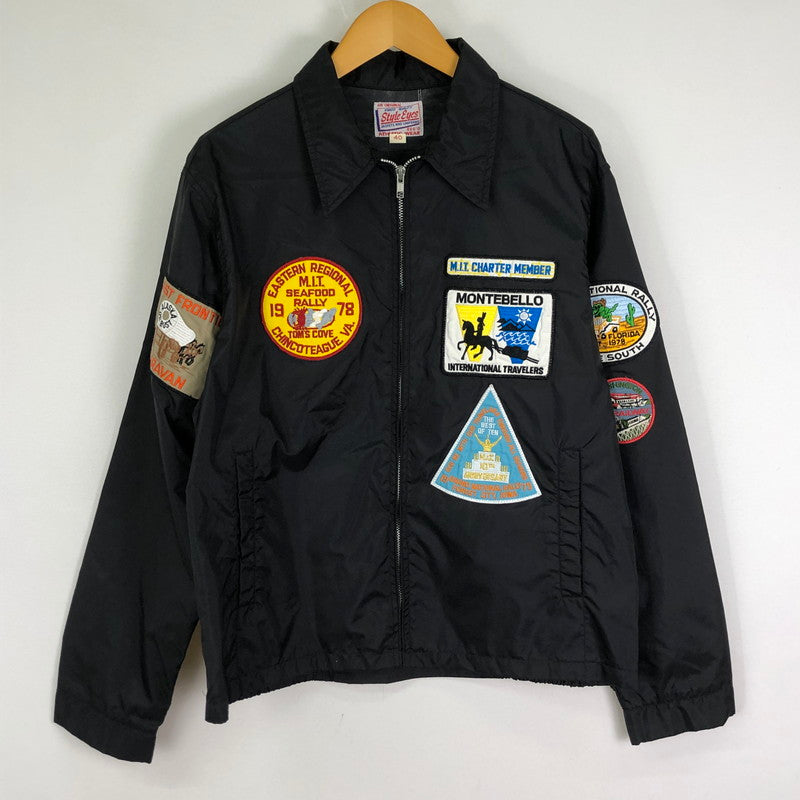 【現状渡し品】【メンズ】 東洋エンタープライズ トーヨーエンタープライズ STYLE EYES NYLON JACKET SE11275 スタイルアイズ ナイロンジャケット アウター ワッペン付き 145-251127-ts-18-tei サイズ：40 カラー：ブラック 万代Net店