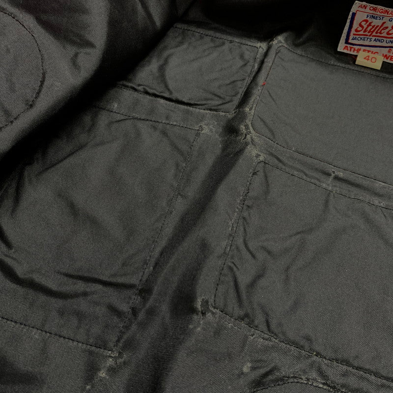 【現状渡し品】【メンズ】 東洋エンタープライズ トーヨーエンタープライズ STYLE EYES NYLON JACKET SE11275 スタイルアイズ ナイロンジャケット アウター ワッペン付き 145-251127-ts-18-tei サイズ：40 カラー：ブラック 万代Net店