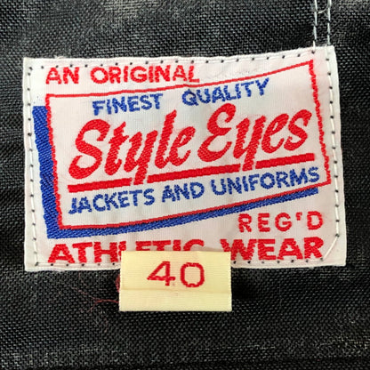 【現状渡し品】【メンズ】 東洋エンタープライズ トーヨーエンタープライズ STYLE EYES NYLON JACKET SE11275 スタイルアイズ ナイロンジャケット アウター ワッペン付き 145-251127-ts-18-tei サイズ：40 カラー：ブラック 万代Net店