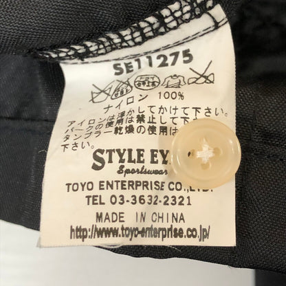【現状渡し品】【メンズ】 東洋エンタープライズ トーヨーエンタープライズ STYLE EYES NYLON JACKET SE11275 スタイルアイズ ナイロンジャケット アウター ワッペン付き 145-251127-ts-18-tei サイズ：40 カラー：ブラック 万代Net店
