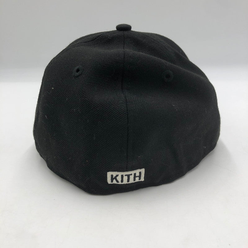 【中古品】【メンズ】 NEW ERA ニューエラ × KITH キス 別注 コラボ MLB New York Yankees 59FIFTY CAP ニューヨークヤンキース フィフティーナインフィフティ キャップ 帽子 185-251119-ks-06-tei サイズ：58.7 カラー：ブラック 万代Net店