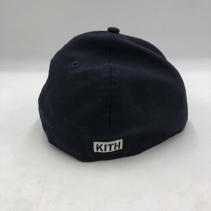 【中古品】【メンズ】 NEW ERA ニューエラ × KITH キス 別注 コラボ MLB New York Yankees 59FIFTY CAP ニューヨークヤンキース フィフティーナインフィフティ キャップ 帽子 185-251119-ks-04-tei サイズ：58.7 カラー：ネイビー 万代Net店