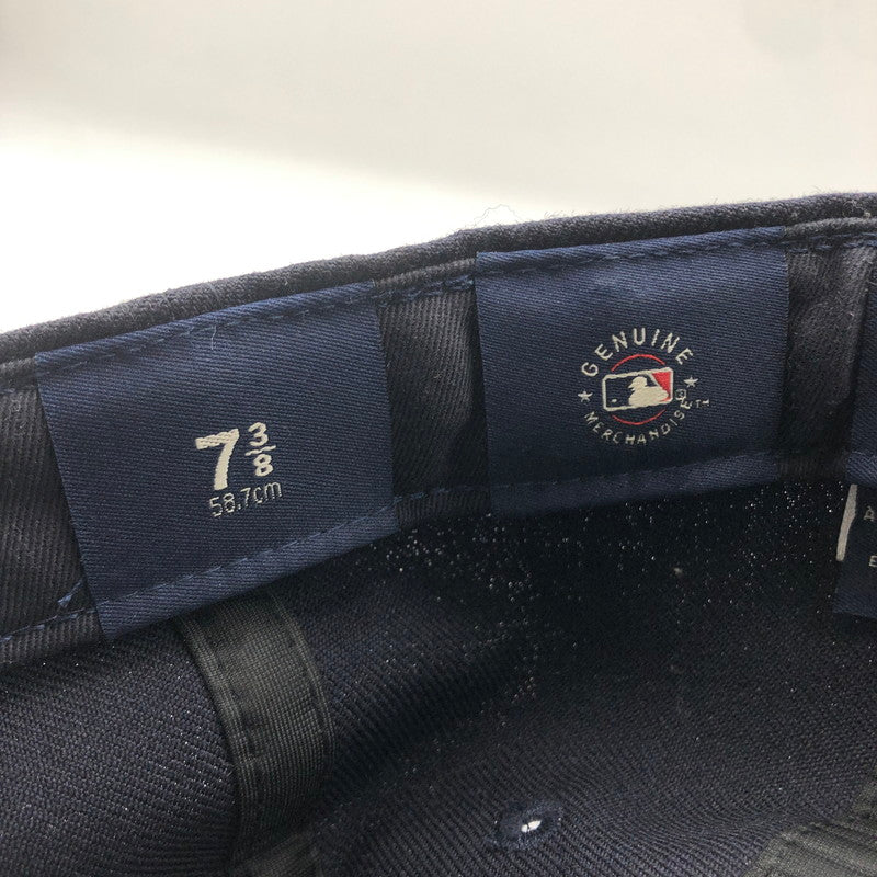 【中古品】【メンズ】 NEW ERA ニューエラ × KITH キス 別注 コラボ MLB New York Yankees 59FIFTY CAP ニューヨークヤンキース フィフティーナインフィフティ キャップ 帽子 185-251119-ks-04-tei サイズ：58.7 カラー：ネイビー 万代Net店