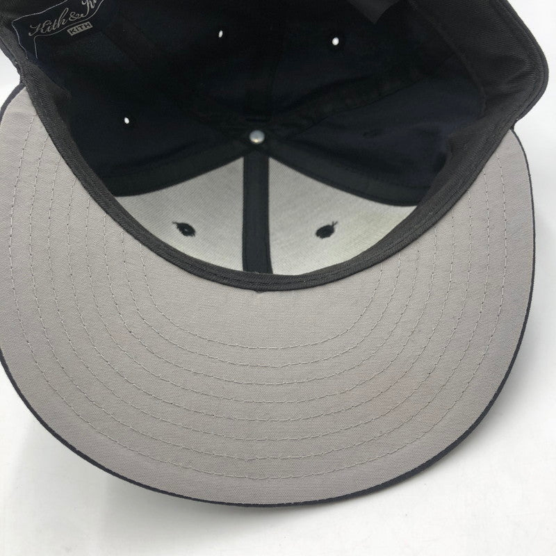 【中古品】【メンズ】 NEW ERA ニューエラ × KITH キス 別注 コラボ MLB New York Yankees 59FIFTY CAP ニューヨークヤンキース フィフティーナインフィフティ キャップ 帽子 185-251119-ks-08-tei サイズ：57.7 カラー：ネイビー 万代Net店