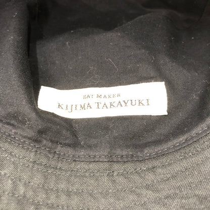 【中古品】【メンズ】 KIJIMA TAKAYUKI キジマ タカユキ VENTILE BUCKET HAT ベンタイルバケットハット 帽子 185-251119-ks-11-tei サイズ：2 カラー：ブラック 万代Net店