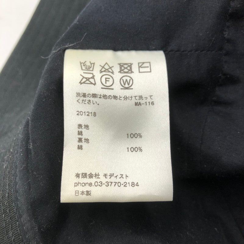 【中古品】【メンズ】 KIJIMA TAKAYUKI キジマ タカユキ VENTILE BUCKET HAT ベンタイルバケットハット 帽子 185-251119-ks-11-tei サイズ：2 カラー：ブラック 万代Net店
