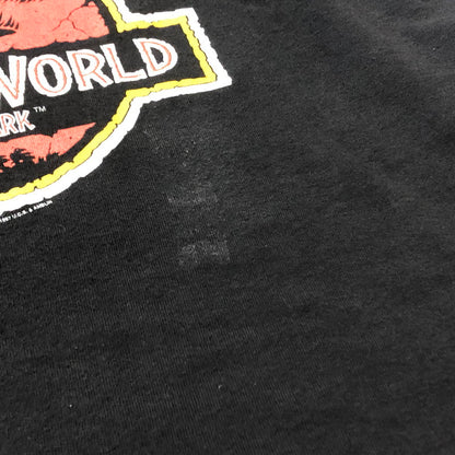【中古品】【メンズ】 UNIVERSAL STUDIO ユニバーサル スタジオ 90's THE LOST WORLD JURASSIC PARK LOGO TEE 90年代 ザ ロスト ワールド ジュラシック パーク ロゴ Ｔシャツ 半袖 トップス 145-260711-sa-11-tei サイズ：L カラー：ブラック 万代Net店