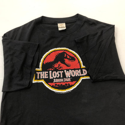 【中古品】【メンズ】 UNIVERSAL STUDIO ユニバーサル スタジオ 90's THE LOST WORLD JURASSIC PARK LOGO TEE 90年代 ザ ロスト ワールド ジュラシック パーク ロゴ Ｔシャツ 半袖 トップス 145-260711-sa-11-tei サイズ：L カラー：ブラック 万代Net店