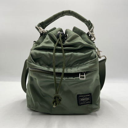 【中古品】【メンズ/レディース】 PORTER ポーター BALLOONSAC S バルーンサック カバン ハンドバッグ 188-251127-yo-27-tei サイズ：S カラー：カーキ 万代Net店