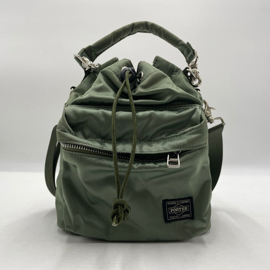 【中古品】【メンズ/レディース】 PORTER ポーター BALLOONSAC S バルーンサック カバン ハンドバッグ 188-251127-yo-27-tei サイズ：S カラー：カーキ 万代Net店
