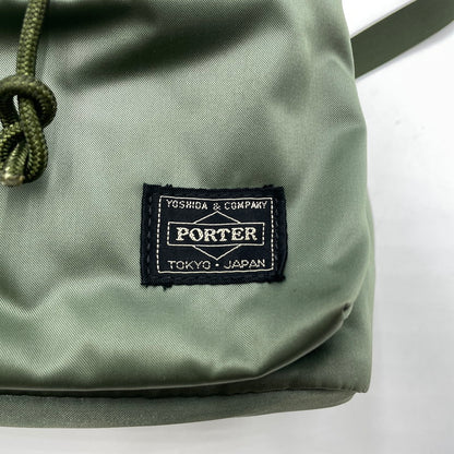 【中古品】【メンズ/レディース】 PORTER ポーター BALLOONSAC S バルーンサック カバン ハンドバッグ 188-251127-yo-27-tei サイズ：S カラー：カーキ 万代Net店
