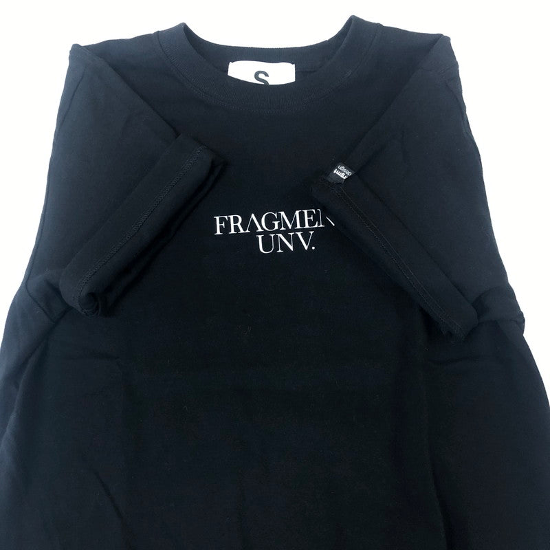 【中古品】【メンズ】 FRAGMANT UNIVERCTY フラグメント ユニバーシティ FRGMT UNV LOGO S/S TEE フラグメント ユニバーシティ ロゴ ショートスリーブ Tシャツ 半袖 トップス 142-251130-yy-07-tei サイズ：S カラー：ブラック 万代Net店