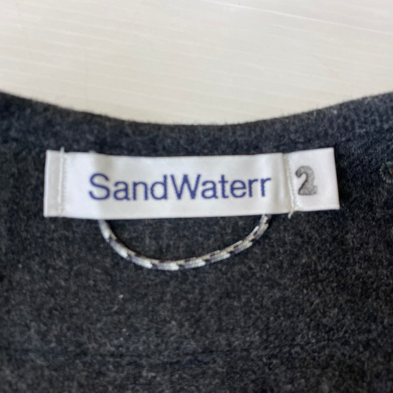 【中古品】【メンズ】 SANDWATERR サンドウォーター 25AW CRAFTED LINING SHIRT SW-S0502 クラフテッド ライニング シャツ 長袖 トップス 140-251127-yo-04-fuzh サイズ：2 カラー：チャコール 万代Net店
