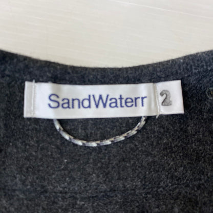 【中古品】【メンズ】 SANDWATERR サンドウォーター 25AW CRAFTED LINING SHIRT SW-S0502 クラフテッド ライニング シャツ 長袖 トップス 140-251127-yo-04-fuzh サイズ：2 カラー：チャコール 万代Net店