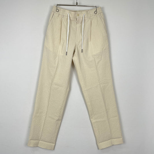 【中古品】【メンズ】 TAGLIATORE タリアトーレ SEERSUCKER SLACKS PANTS TGT-CLAPTON11 シアサッカー スラックス パンツ ボトムス 152-251127-yo-24-tei サイズ：48 カラー：アイボリー 万代Net店