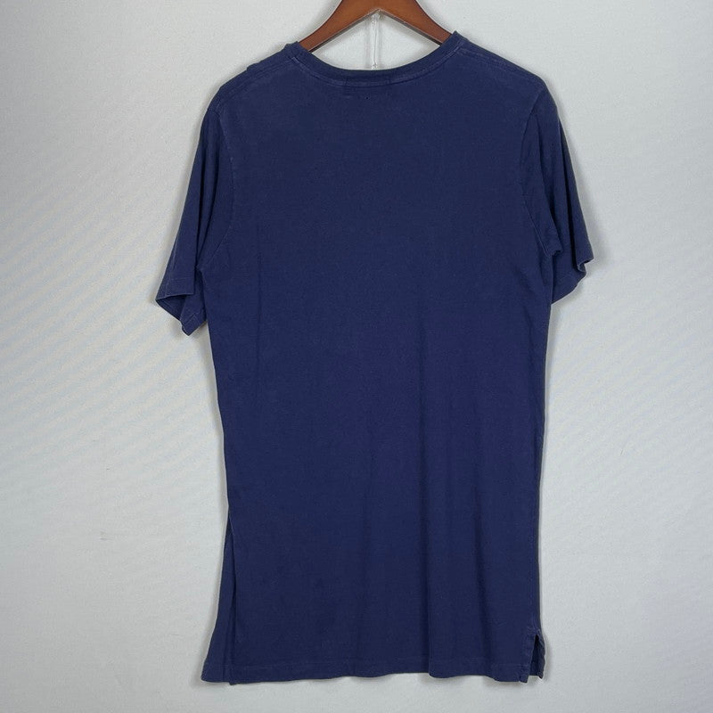 【現状渡し品】【メンズ】 POLO COUNTRY ポロ カントリー 80's～90's ARROW LOGO S/S TEE 80～90年代 アロー ロゴ ショートスリーブ Tシャツ 半袖 トップス 145-260801-sa-10-tei サイズ：L カラー：ネイビー 万代Net店