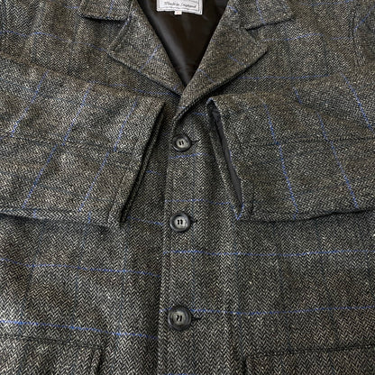 【中古品】【メンズ】 BRITISH OUTDOORS ブリティッシュアウトドア NYLON LINER WOOL CHECK JACKET ナイロン ライナー ウール チェック ジャケット アウター 145-251127-yo-15-tei サイズ：L カラー：グレー 万代Net店