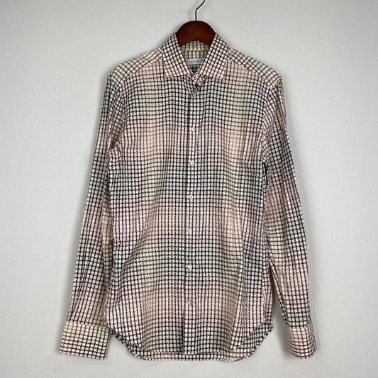 【中古品】【メンズ】 ETRO エトロ GRADATION L/S SHIRT グラデーション ロングスリーブ シャツ 長袖 トップス 141-251127-yo-09-tei サイズ：39 カラー：マルチ 万代Net店