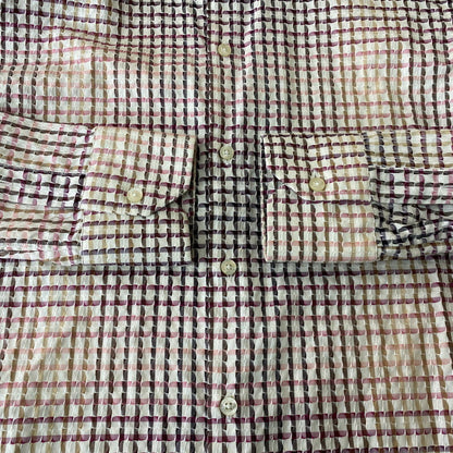 【中古品】【メンズ】 ETRO エトロ GRADATION L/S SHIRT グラデーション ロングスリーブ シャツ 長袖 トップス 141-251127-yo-09-tei サイズ：39 カラー：マルチ 万代Net店