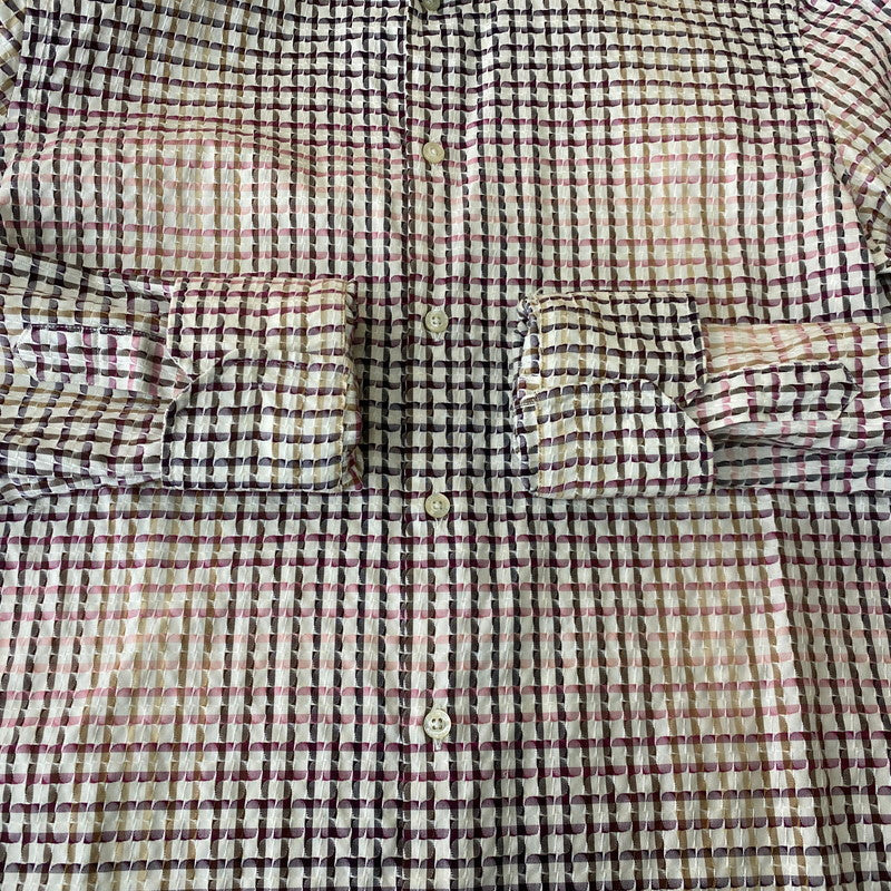 【中古品】【メンズ】 ETRO エトロ GRADATION L/S SHIRT グラデーション ロングスリーブ シャツ 長袖 トップス 141-251127-yo-09-tei サイズ：39 カラー：マルチ 万代Net店