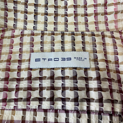 【中古品】【メンズ】 ETRO エトロ GRADATION L/S SHIRT グラデーション ロングスリーブ シャツ 長袖 トップス 141-251127-yo-09-tei サイズ：39 カラー：マルチ 万代Net店