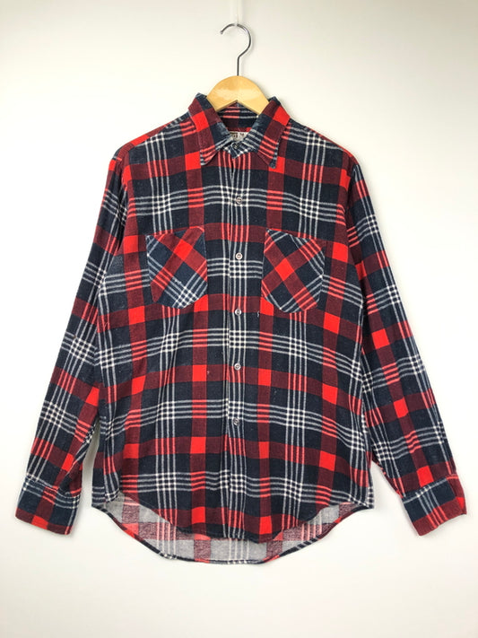 【中古品】【メンズ】 MONTGOMERY WARD モンゴメリーワード 70’s Flannel Shirt 2886 70年代 フランネルシャツ トップス 145-260819-SH-11-hon サイズ：M カラー：レッド 万代Net店