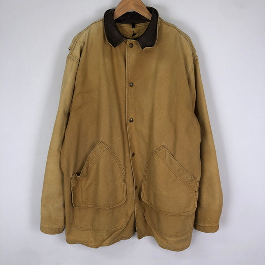 【現状渡し品】【メンズ】 WOOLRICH ウールリッチ 80's DUCK HUNTING JACKET VINTAGE 80年代 ダック ハンティングジャケット ライトアウター ヴィンテージ 144-251128-yy-14-tei サイズ：L カラー：ベージュ 万代Net店