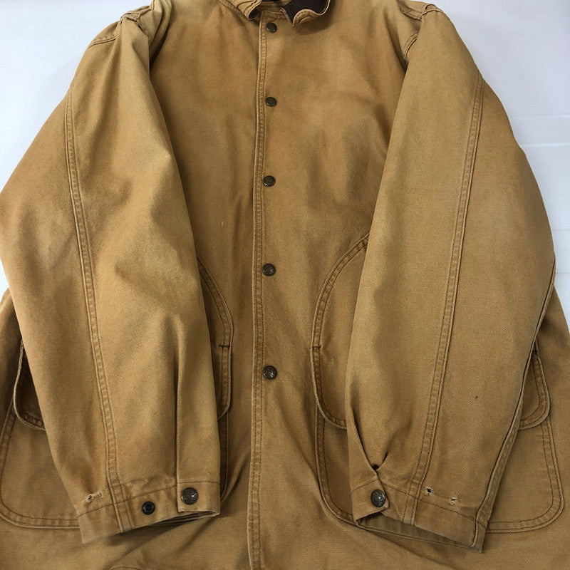 【現状渡し品】【メンズ】 WOOLRICH ウールリッチ 80's DUCK HUNTING JACKET VINTAGE 80年代 ダック ハンティングジャケット ライトアウター ヴィンテージ 144-251128-yy-14-tei サイズ：L カラー：ベージュ 万代Net店