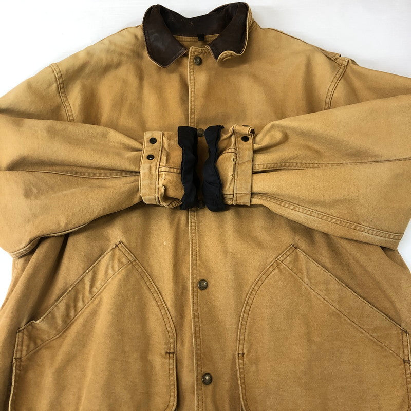 【現状渡し品】【メンズ】 WOOLRICH ウールリッチ 80's DUCK HUNTING JACKET VINTAGE 80年代 ダック ハンティングジャケット ライトアウター ヴィンテージ 144-251128-yy-14-tei サイズ：L カラー：ベージュ 万代Net店