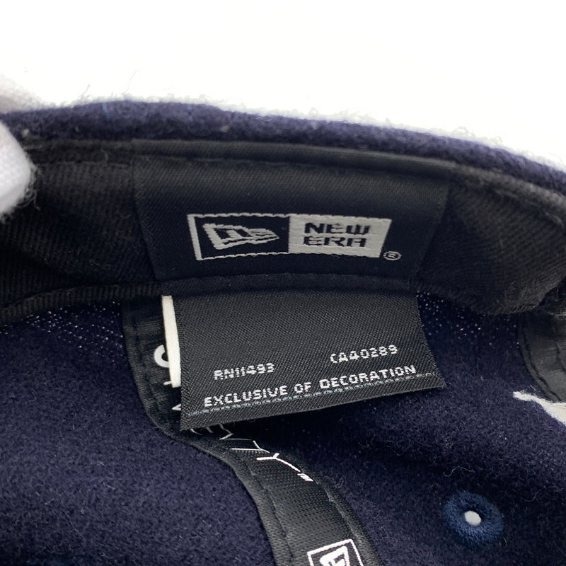 【中古品】【メンズ】 WTAPS ダブルタップス × NEWERA ニューエラ 別注コラボ 22AW 9TWENTY CAP WONY.FLANNEL.NEWERAR.LLW 222NENED-HT02 フランネル キャップ 帽子 185-260730-yo-10-tei サイズ：00 カラー：ネイビー 万代Net店