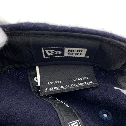 【中古品】【メンズ】 WTAPS ダブルタップス × NEWERA ニューエラ 別注コラボ 22AW 9TWENTY CAP WONY.FLANNEL.NEWERAR.LLW 222NENED-HT02 フランネル キャップ 帽子 185-260730-yo-10-tei サイズ：00 カラー：ネイビー 万代Net店