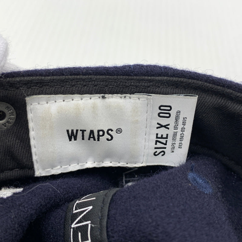 【中古品】【メンズ】 WTAPS ダブルタップス × NEWERA ニューエラ 別注コラボ 22AW 9TWENTY CAP WONY.FLANNEL.NEWERAR.LLW 222NENED-HT02 フランネル キャップ 帽子 185-260730-yo-10-tei サイズ：00 カラー：ネイビー 万代Net店
