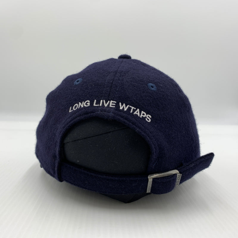 【中古品】【メンズ】 WTAPS ダブルタップス × NEWERA ニューエラ 別注コラボ 22AW 9TWENTY CAP WONY.FLANNEL.NEWERAR.LLW 222NENED-HT02 フランネル キャップ 帽子 185-260730-yo-10-tei サイズ：00 カラー：ネイビー 万代Net店