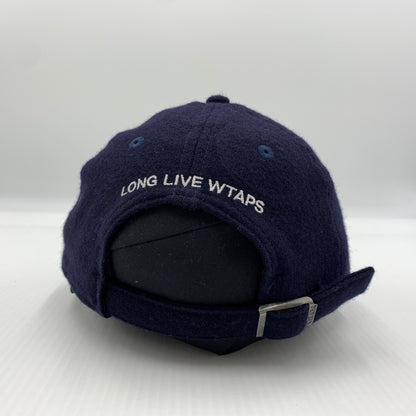 【中古品】【メンズ】 WTAPS ダブルタップス × NEWERA ニューエラ 別注コラボ 22AW 9TWENTY CAP WONY.FLANNEL.NEWERAR.LLW 222NENED-HT02 フランネル キャップ 帽子 185-260730-yo-10-tei サイズ：00 カラー：ネイビー 万代Net店