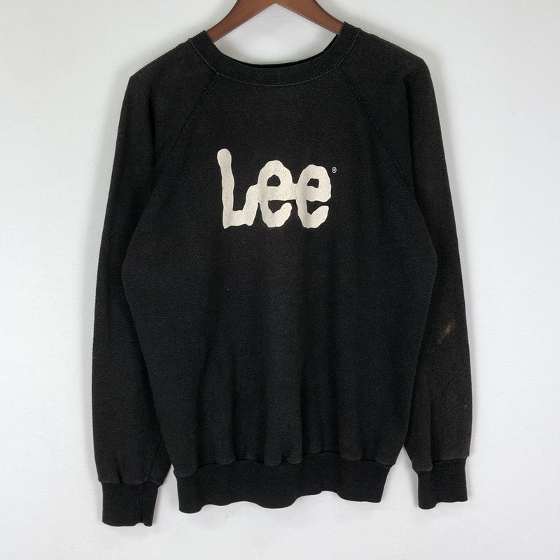 【現状渡し品】【メンズ】 Lee リー 90's LOGO PRINT SWEAT SHIRT 90年代 ロゴプリント スウェットシャツ トップス トレーナー USA製 145-251128-yy-20-tei サイズ：L カラー：ブラック 万代Net店