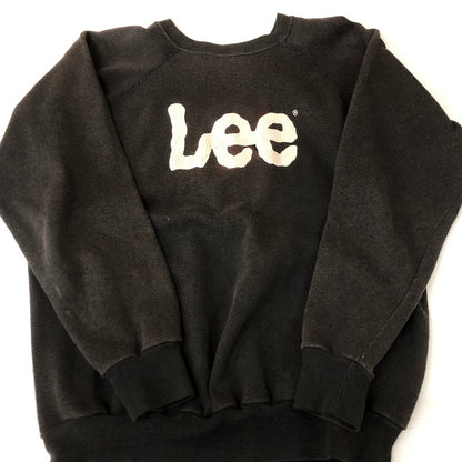 【現状渡し品】【メンズ】 Lee リー 90's LOGO PRINT SWEAT SHIRT 90年代 ロゴプリント スウェットシャツ トップス トレーナー USA製 145-251128-yy-20-tei サイズ：L カラー：ブラック 万代Net店