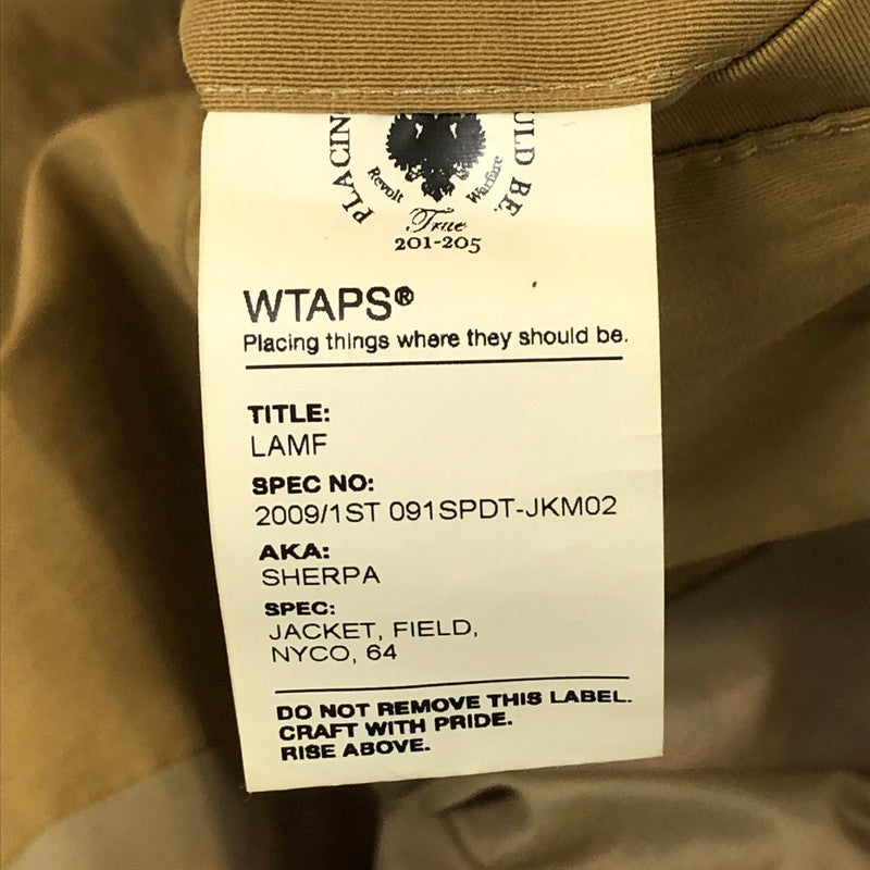 【現状渡し品】【メンズ】 WTAPS ダブルタップス SHERPA JACKET FIELD 091SPDT-JKM02 シェルパ ジャケット フィールド ライトアウター マウンテンパーカー 142-251128-yy-12-tei サイズ：L カラー：オレンジ 万代Net店
